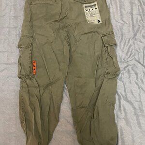 Green trousers